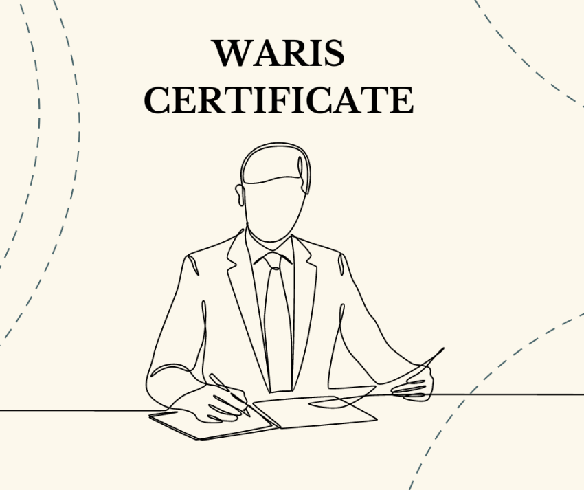 legal heir certificate/ waris certificate